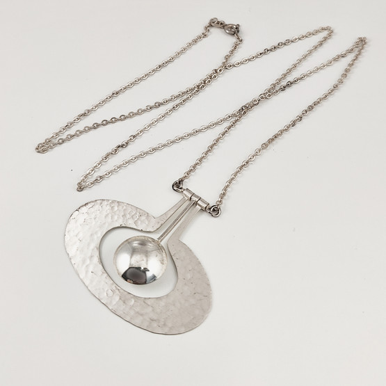 Kultakeskus oy | Tapio Wirkkala | PEAR-Pendant | Necklace | Sterling -75