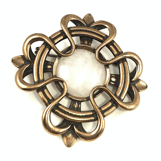 Kalevala Jewelry | LILY pendant/Brooch | Quartz | Bronze