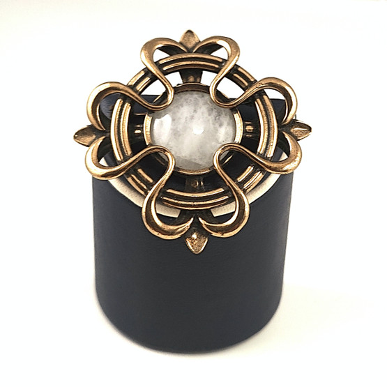 Kalevala Jewelry | LILY pendant/Brooch | Quartz | Bronze