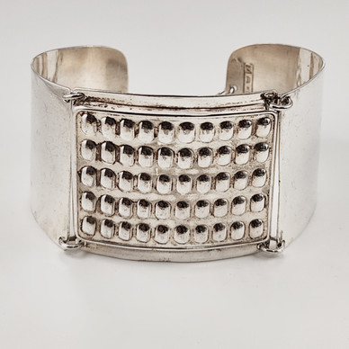 E.Granit & co. | Erik Granit | 37mm leveä Rannekoru | Hopeaa 