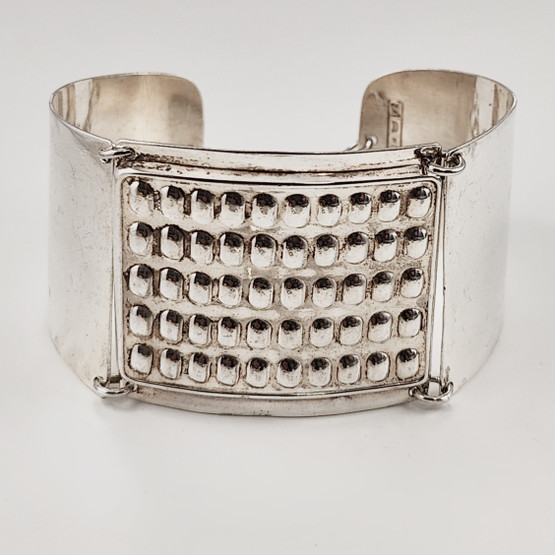 E.Granit & co. | Erik Granit | 37mm leveä Rannekoru | Hopeaa 