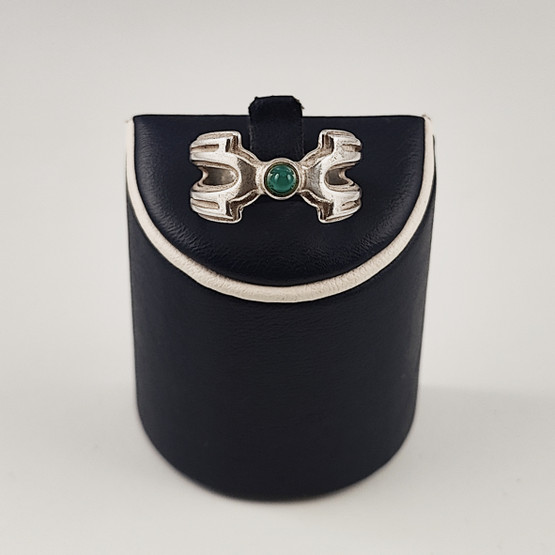 Kalevala Jewelry |  ´Illusioni´-RING |  green agate | Sterling