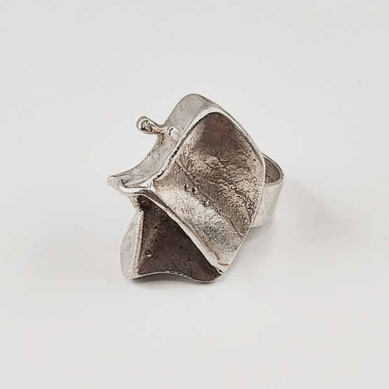 Lapponia | Björn Weckström | Magmassa Sormus | 17,5mm | Hopeaa -70