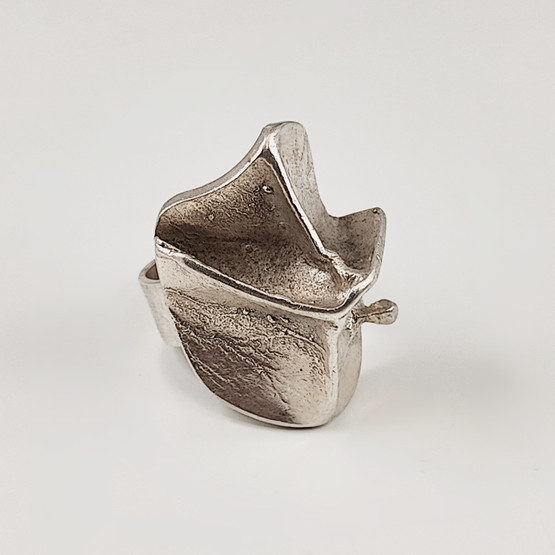 Lapponia | Björn Weckström | Magmassa Sormus | 17,5mm | Hopeaa -70