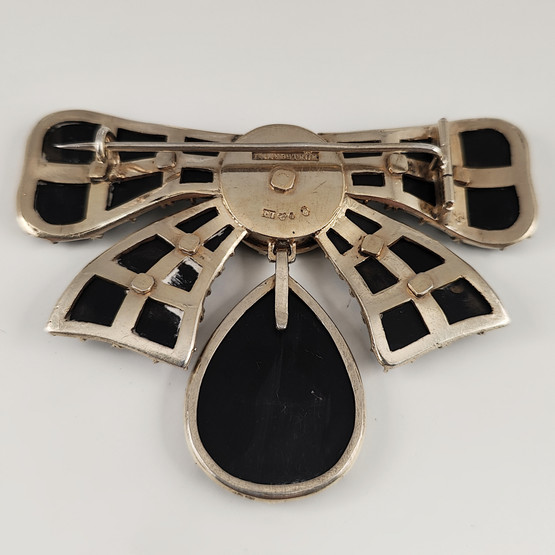 I.Sundström. Sweden | vintage brooch | Big BOW | Silver  | 1917