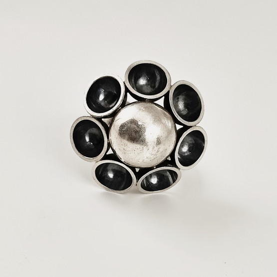 Kupittaan kulta oy | Elis Kauppi | Finnish vintage RING | 17.75mm | Sterling -69