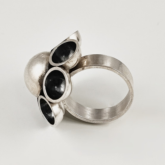 Kupittaan kulta oy | Elis Kauppi | Finnish vintage RING | 17.75mm | Sterling -69