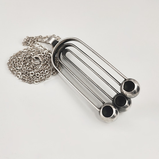 Kupittaan kulta oy | Elis Kauppi | Finnish vintage Pendant | Necklace  | Silver 