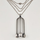 Kupittaan kulta oy | Elis Kauppi | Finnish vintage Pendant | Necklace  | Silver 