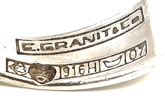 E.Granit & co., Helsinki |  Erik Granit | Vintage SORMUS | 17.5mm | Hopeaa -67