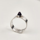 Kupittaan Kulta oy | Elis Kauppi | Ring  with green stone | 17.5mm | Silver 