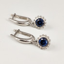 Earrings with blue gemstones | 925 Sterling 