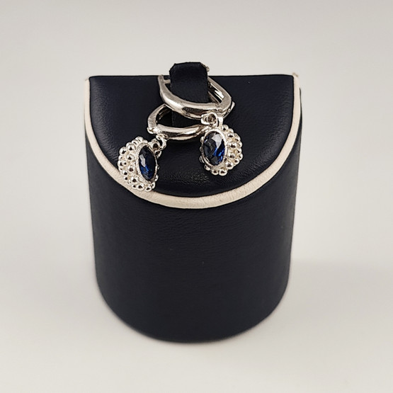 Earrings with blue gemstones | 925 Sterling 