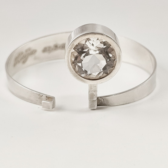 Kupittaa jewelry | Design by Elis Kauppi | Rick crystal  Bracelet | 813 Silver -65