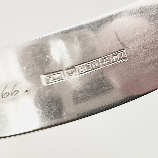 Kupittaa jewelry | Design by Elis Kauppi | Rick crystal  Bracelet | 813 Silver -65