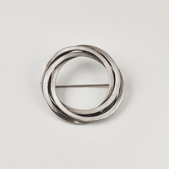 HS | Vintage Danish Hermann Siersbol BROOCH | Silver