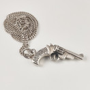 Silver Revolver PENDANT | Necklace | 925 Sterling