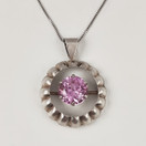 PIA | Turkukorut AULIN | Pendant with PINK gemstone | Silver