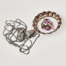 PIA | Turkukorut AULIN | Pendant with PINK gemstone | Silver