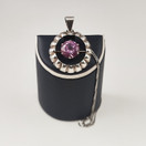 PIA | Turkukorut AULIN | Pendant with PINK gemstone | Silver