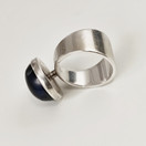 N.E.From , Denmark |  SORMUS sinisellä korukivellä | Hopeaa 