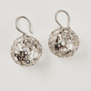 N.Westerback  | Liisa Vitali  | (isot , 2cm) Leppäkerttu Korvakorut |  Hopeaa 