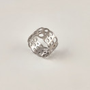 Kultakeskus oy | Finnish vintage jewelry  | Liisa Vitali | LACE  Ring | 16.5mm| Sterling 