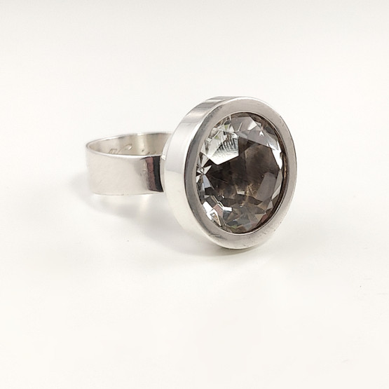 Kupittaan Kulta oy | Elis Kauppi | Ring | Rock Crystal | 916 Silver -64