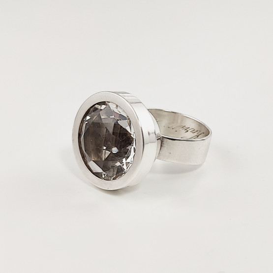 Kupittaan Kulta oy | Elis Kauppi | Ring | Rock Crystal | 916 Silver -64