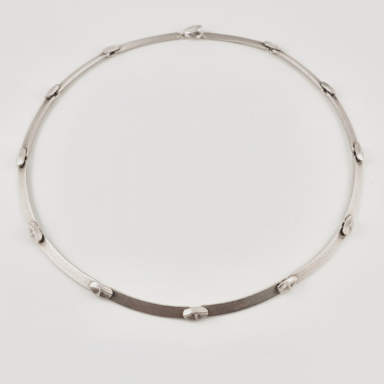 Björn Wecktsröm |  Lapponia Jewelry | ´Labyrinth´ collar | necklace | Sterling -78