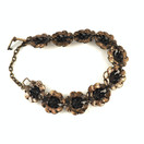 Valo-koru | Hannu Ikonen | Lichen BRACELET | Finnish vintage jewelry | Bronze