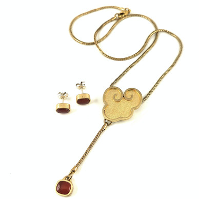 Kalevala Koru | TURANDOT korusetti | Kaulakoru + korvakorut | Pronssia