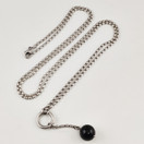 Kalevala Jewelry | 'Pore' Necklace | 90cm chain | ONYX | Sterling