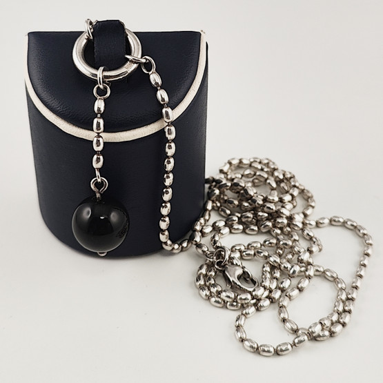 Kalevala Jewelry | 'Pore' Necklace | 90cm chain | ONYX | Sterling