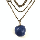 Kalevala Jewelry | Blue APPLE -pendant | necklace | Bronze