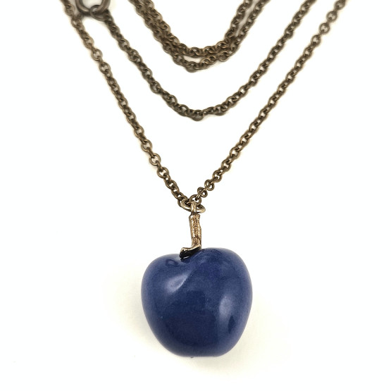Kalevala Jewelry | Blue APPLE -pendant | necklace | Bronze