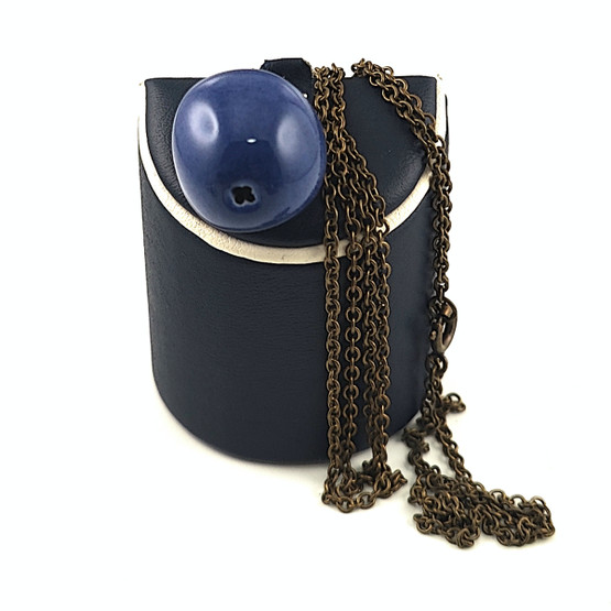 Kalevala Jewelry | Blue APPLE -pendant | necklace | Bronze