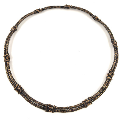 Turun Hopea oy | JORMA LAINE  | KÄÄTY-koru |  Kaulakoru | Pronssia