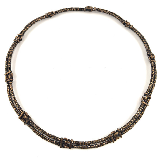 Turun hopea oy | Jorma Laine | Finnish vintage jewelry | Necklace | Bronze 