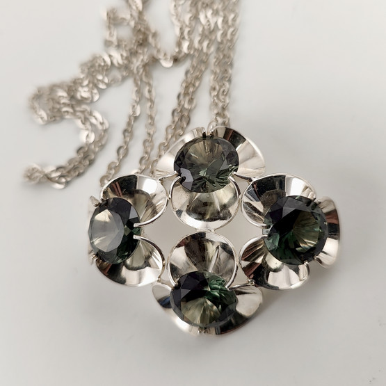 Kupittaan jewelry | Elis Kauppi | Finnish vintage Pendant | Necklace  | Sterling -74