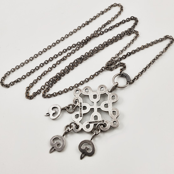 Kalevala Jewelry |  ´Karjalainen nauhapunos´ NECKLACE | Sterling  -86