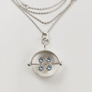 Kupittaan kulta oy | Elis Kauppi | vintage riipus sinisillä kivillä| kaulakoru | Hopeaa -66