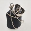 Kupittaan kulta oy | Elis Kauppi | vintage riipus sinisillä kivillä| kaulakoru | Hopeaa -66