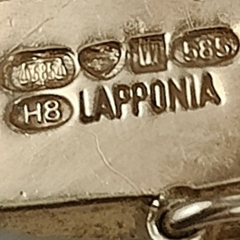 Lapponia | Björn Weckström | Maariankämmekät  KÄÄTY | kaulakoru | 14k kultaa -85