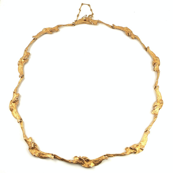 Lapponia | Björn Weckström | Maariankämmekät  KÄÄTY | kaulakoru | 14k kultaa -85