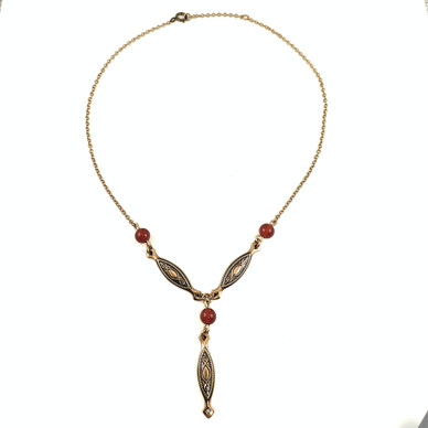 Kalevala koru | Karelia kääty | Kaulakoru | Karneolit |  Pronssia