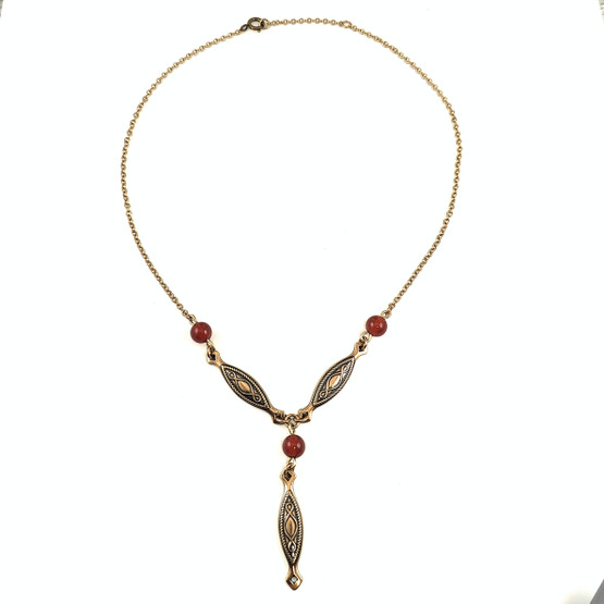 Kalevala koru | Karelia kääty | Kaulakoru | Karneolit |  Pronssia