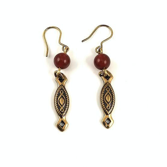 Kalevala Koru | KARELIA Korvakorut | Karneolit | Pronssia