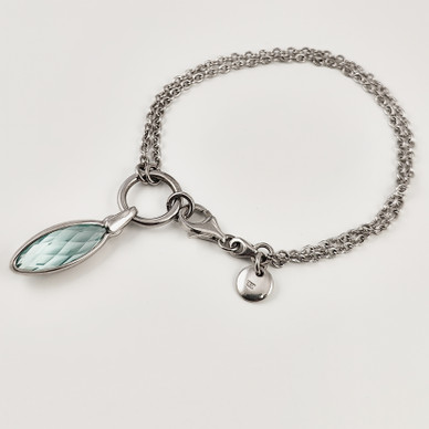 AAL | Rannekoru | ranneketju vaalean sinisellä kivellä | 925 Hopeaa 