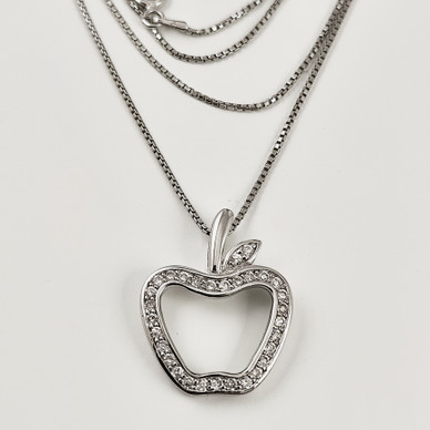 OMENA Riipus kirkkailla kivillä | Kaulakoru |  925 Hopeaa